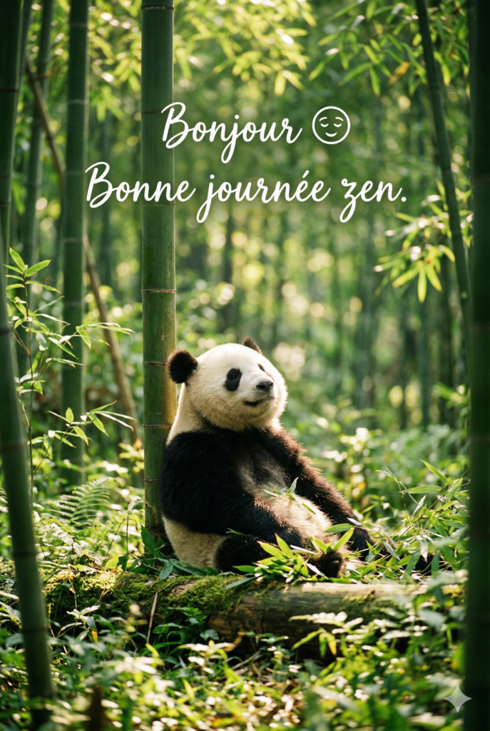 message bonjour
