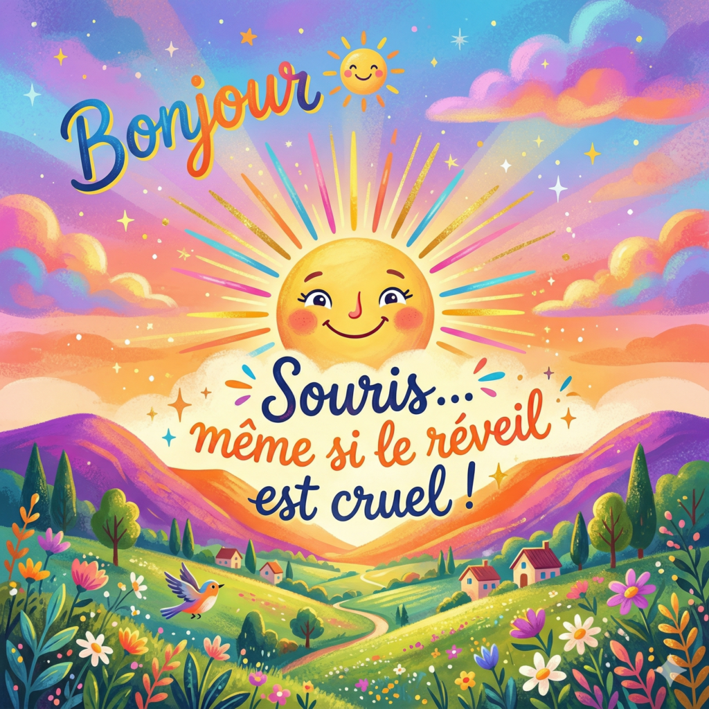 image bonjour drôle