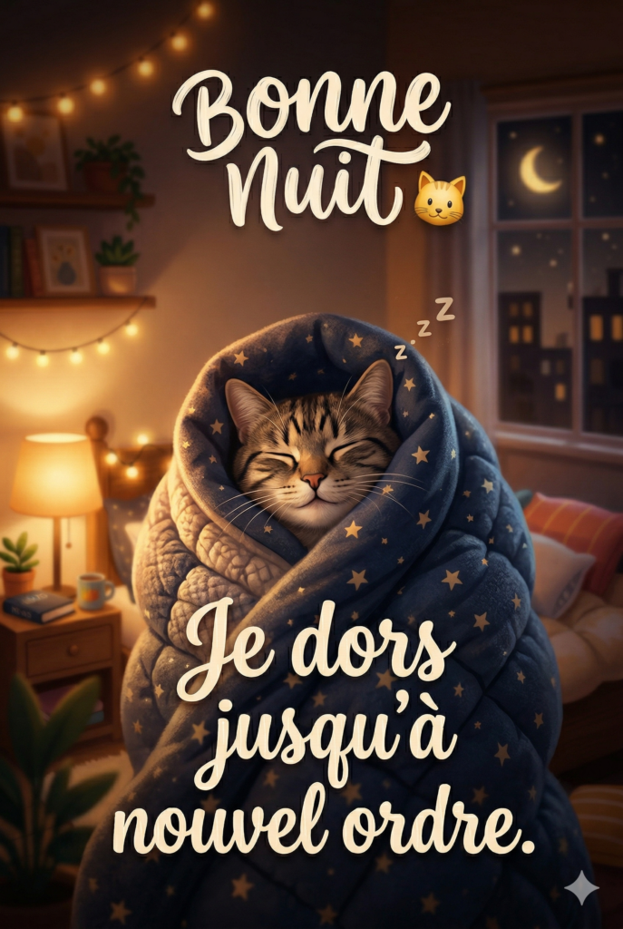 Bonne nuit message