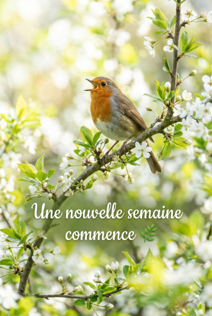 bonne semaine bon lundi