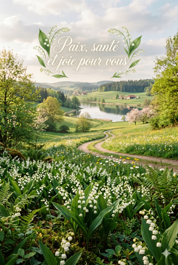 brin de muguet porte-bonheur