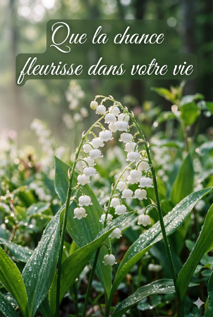 brin de muguet porte-bonheur