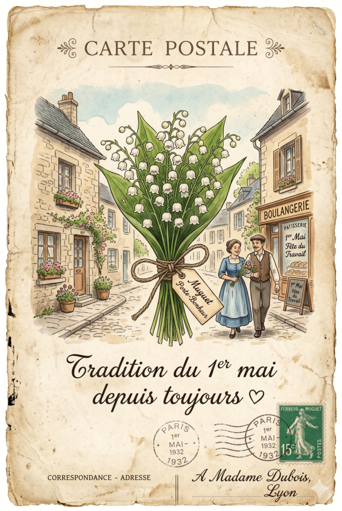 brin de muguet porte-bonheur