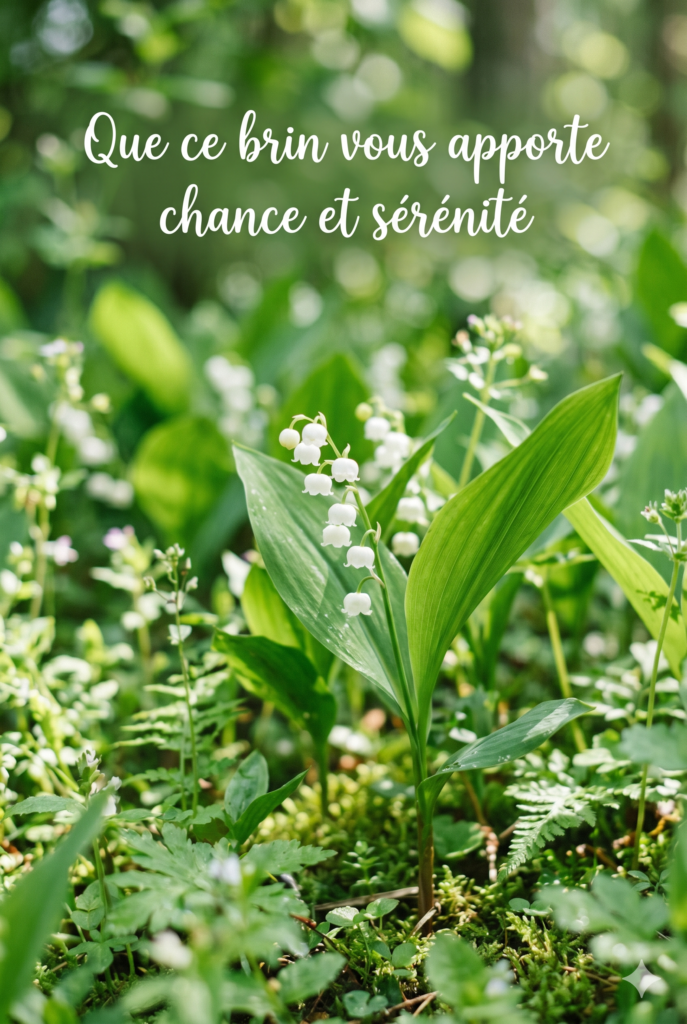 brin de muguet porte-bonheur