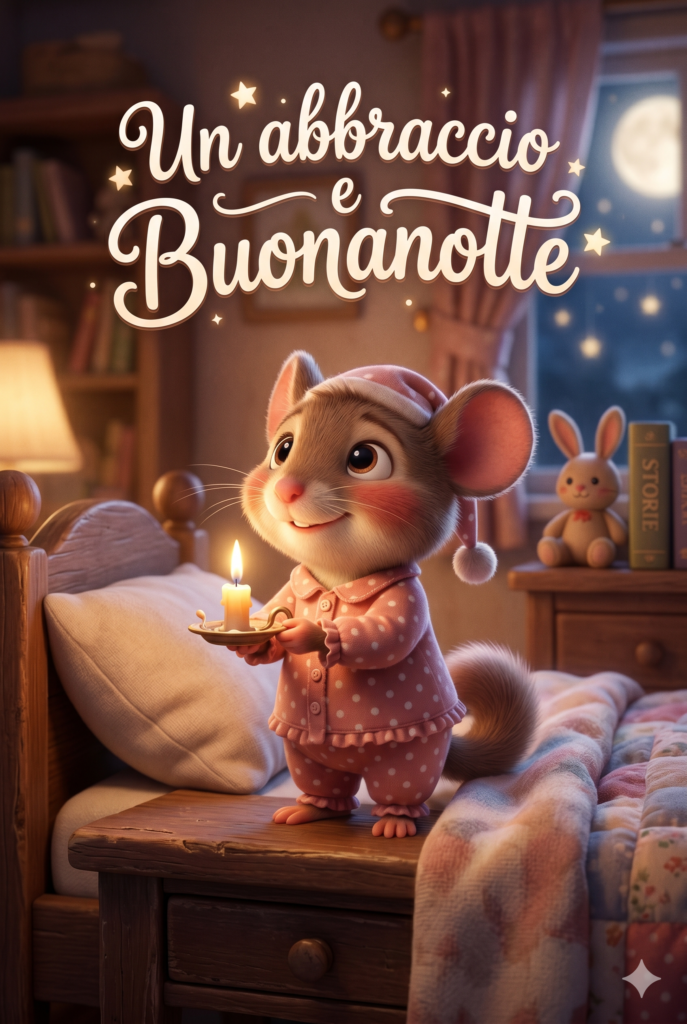 Buonanotte, sogni sereni e leggeri