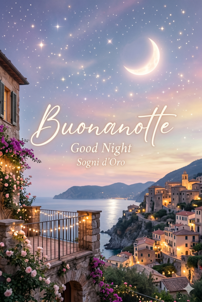 Buonanotte, sogni sereni e leggeri