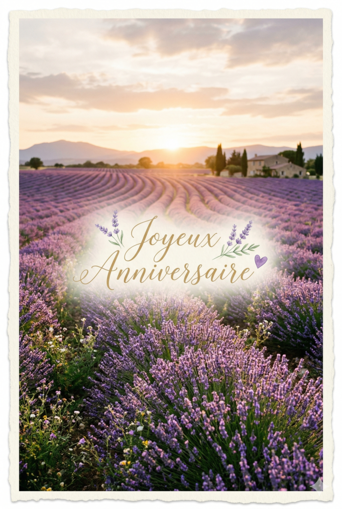  message anniversaire avec fleurs