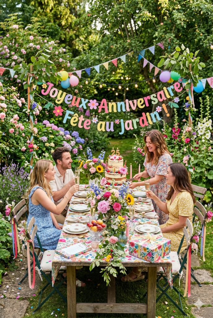 image anniversaire fleurs gratuite