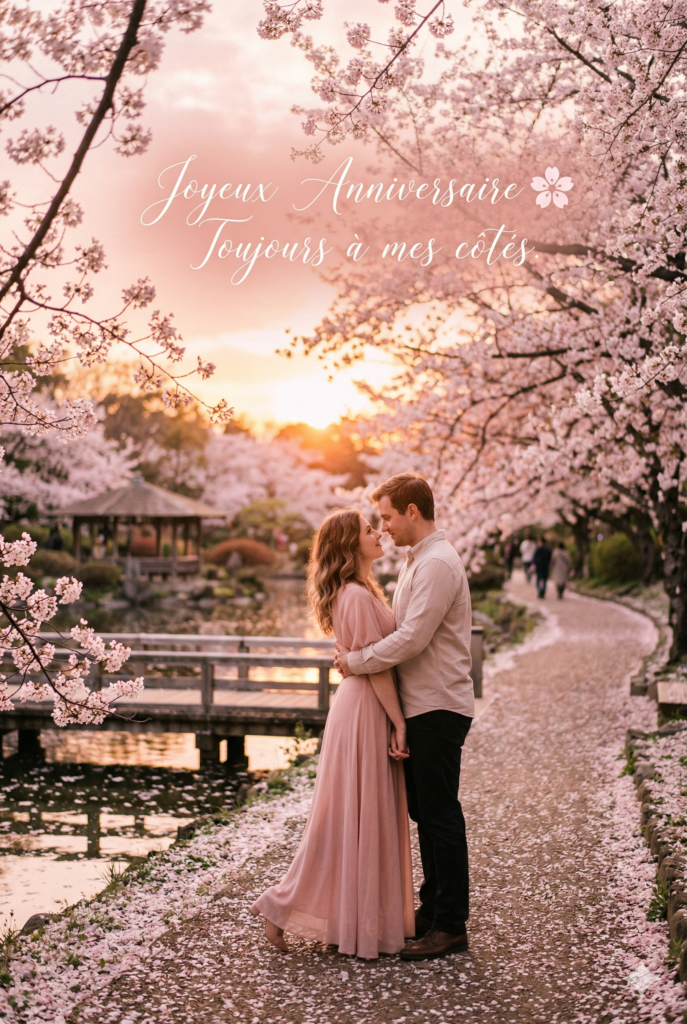  message anniversaire avec fleurs