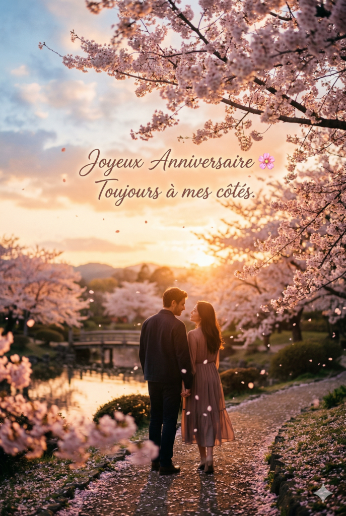  message anniversaire avec fleurs