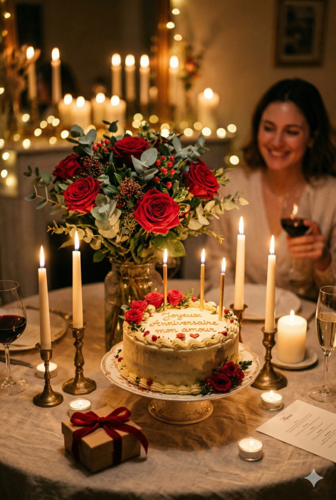image anniversaire fleurs