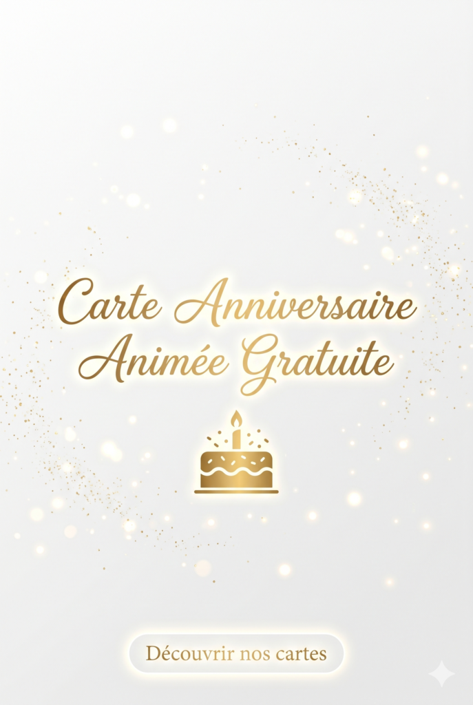 carte anniversaire animée